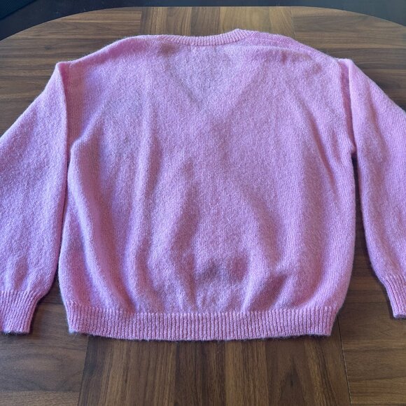 Cynthia Rowley Oversized Intarsia Cardigan Sweater / Pre-Owne / Size Large - Picture 8 of 8